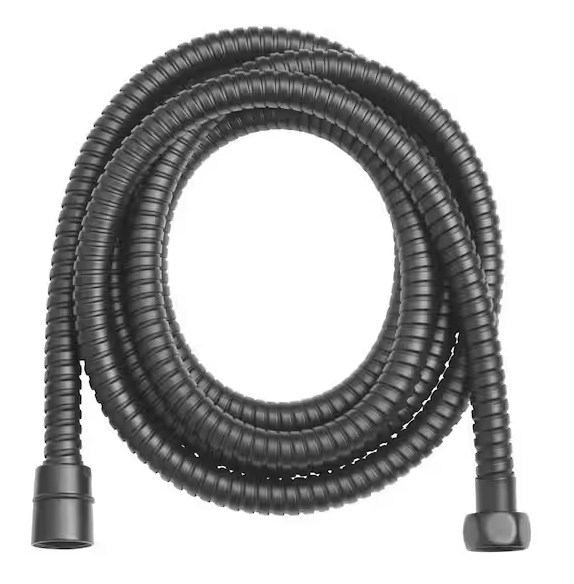 Glacier Bay 86 in. Stainless Steel Replacement Shower Hose in Matte Black