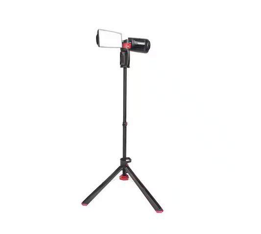 Husky 7000 Lumens Portable Corded LED Work Light with Tripod
