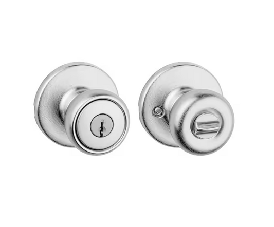 Tylo Satin Chrome Keyed Entry Door Knob