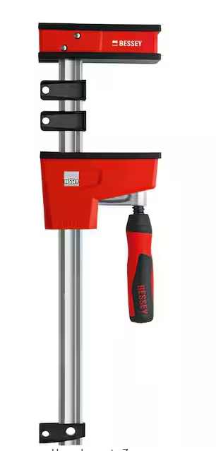 BESSEY K-Body REVOlution (KRE) 50 in. Capacity Parallel Clamp with Composite Plastic Handle and 3-3/4 in. Throat Depth