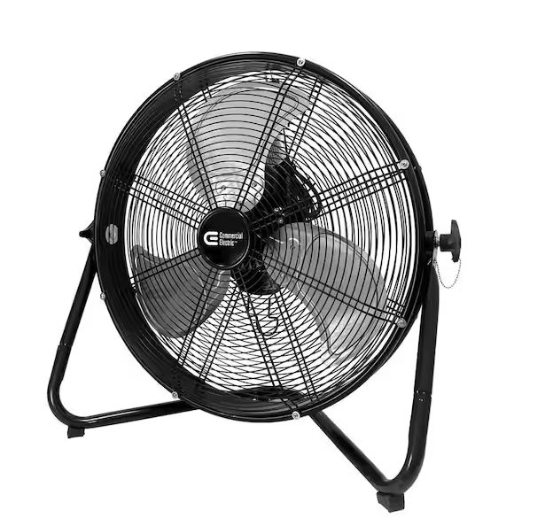 CE 20 in. 3-Speed High Velocity Shroud Floor Fan