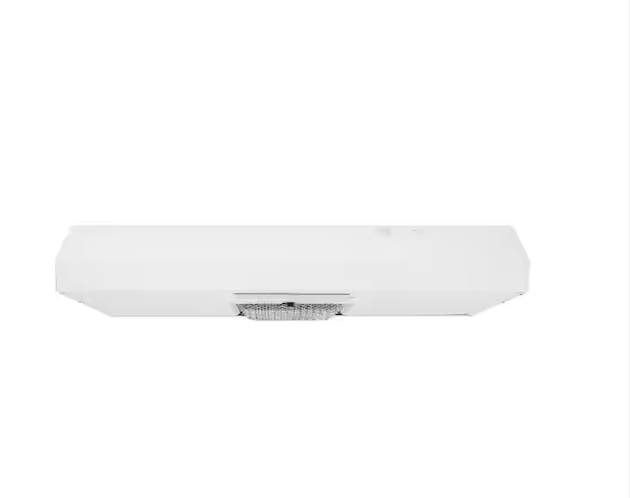 Vissani Arno 30 in. 240 CFM Convertible Under Cabinet Range Hood in White with Lighting and Charcoal Filter