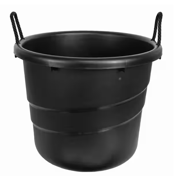 HDX 21 Gal. Utility Tub Storage Tote with Rope Handles