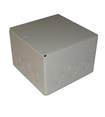 Raco Pull Box Screw Cover 6 "X6 "X4 " Steel Gray