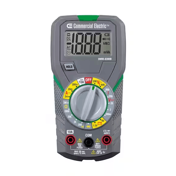 CE True RMS Manual-Ranging Digital Multimeter