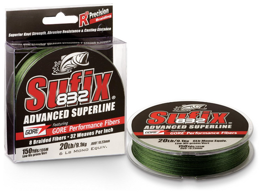 Suffix 832 Braid 50 lb Low-Vis Green 150 yards