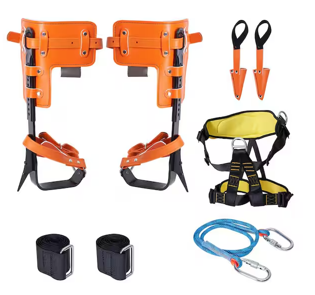 Tree Climbing Spikes Set, 1 Pair Alloy Steel Climbing Spurs