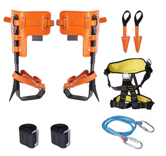 Tree Climbing Spikes Set, 1 Pair Alloy Steel Climbing Spurs