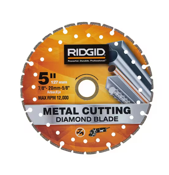 RIDGID 5 in. Metal Cutting Diamond Blade