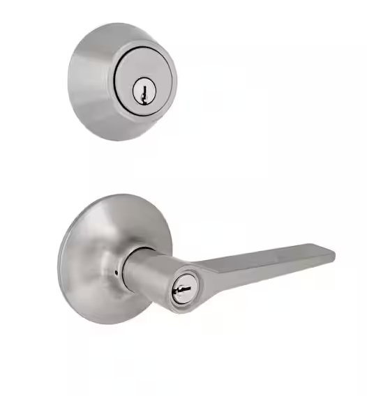 Defiant Freedom Satin Nickel Single Cylinder Combo Pack