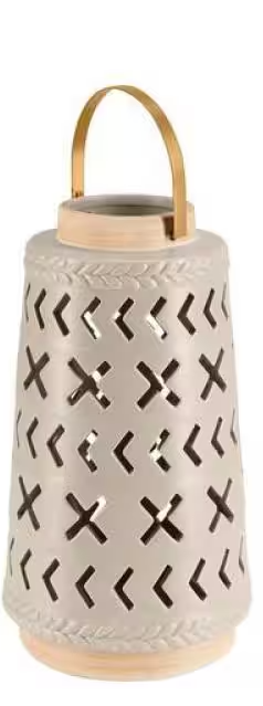 Hampton Bay Modern Ceramic Lantern