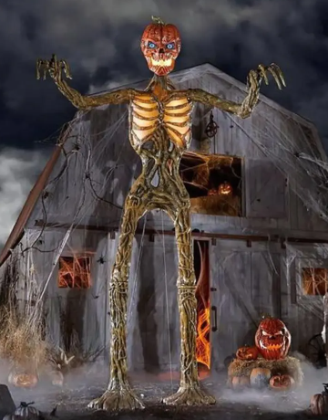 Home Accents Holiday 12 ft. Inferno Pumpkin Skeleton