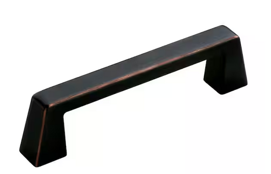 Amerock Blackrock 3-3/4 in. (96mm) Modern Oil-Rubbed Bronze Arch Cabinet Pull