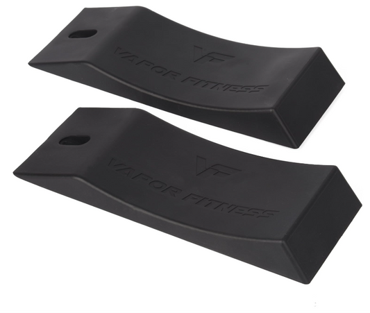 Widest Deadlift Wedge (2 Pack) - Barbell Deadlift Jack Alternative for Weightlifting (Red)