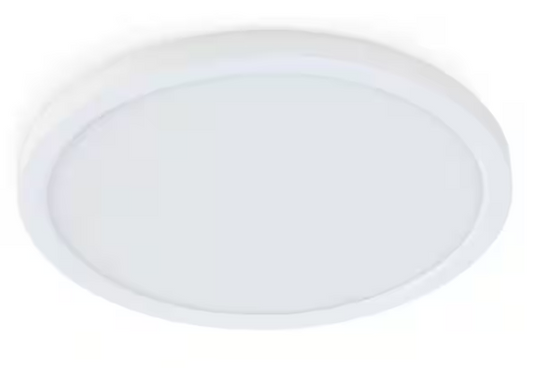 Feit Electric 7.2-Watt Integrated LED Flush Mount 5 in. White Round Dimmable Flat Ceiling Panel with Color Change 5-CCT