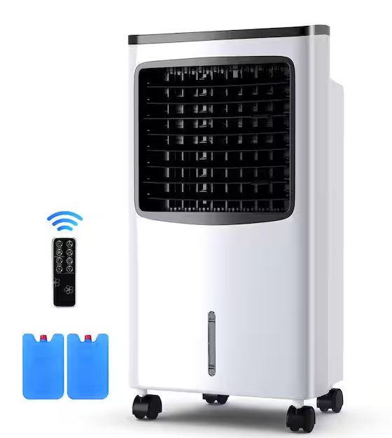 Gymax Portable Air Conditioner Evaporative Cooler Fan with 3-Modes and Speeds Home Office