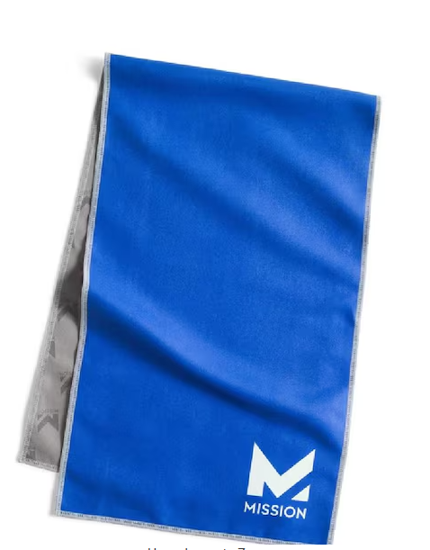 Missiom Unisex Blue Microfiber Cooling Towel