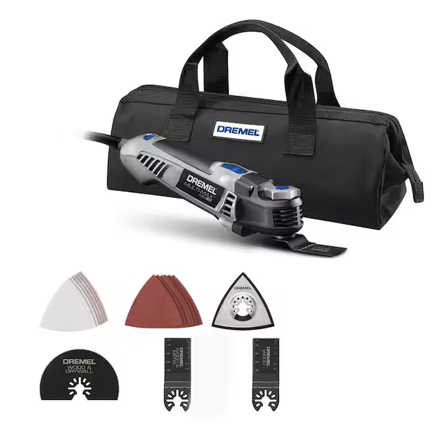 Dremel Multi-Max MM50 5 Amp Variable Speed Corded Oscillating Multi-Tool Kit with 16 Accessories and Storage Bag