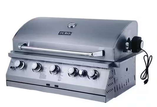 NXR 36 in. 5-Burner Built-In Gas Grill with Rotisserie Burner