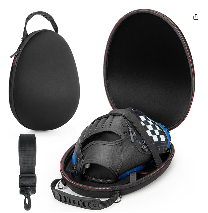 Glove Case Bag for 9.5-12 Inch Adult Softball Gloves Protector Cases Black