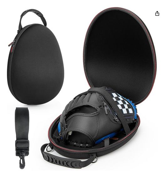 Glove Case Bag for 9.5-12 Inch Adult Softball Gloves Protector Cases Black