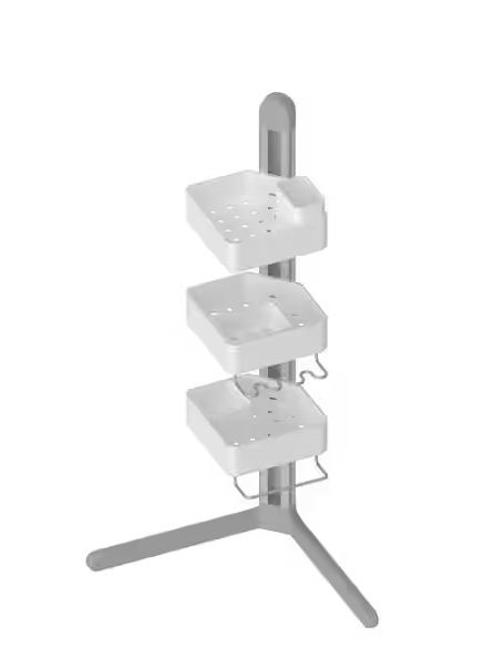 Sharper Image 3-Tier Adjustable Shower Caddy Corner