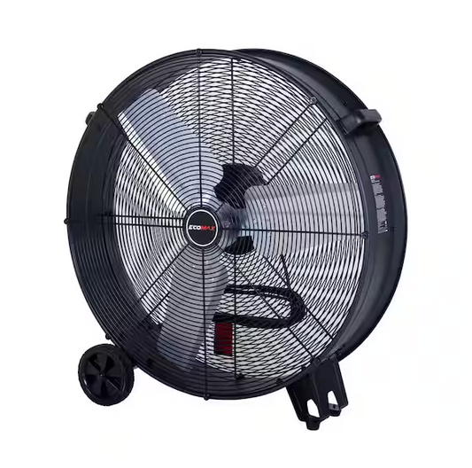 Ecomax 30 in. 3 Fan Speeds Drum Fan