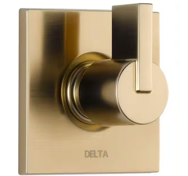 Delta Vero Gold 1-Handle 3-Setting Diverter Valve Trim Kit in Champagne Bronze (Valve Not Included)