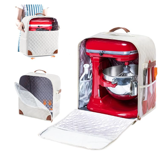 BAGSPRITE Stand Mixer Cover with Appliance Sliders Base Compatible 4.5/5 QT