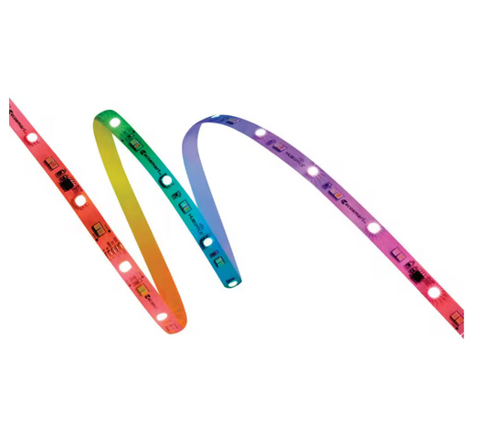 6.5 ft. Smart Plug-In Dimmable Cuttable Color-Changing Integrated LED Strip Light