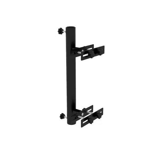 22 .75 in. Patio Umbrella Holder with Adjustable Clamps, Umbrella Deck Mount Bracket for Railing, Balcony, Fences, Black