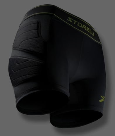 Storelli Women’s BodyShield Impact Sliders, Black, Medium