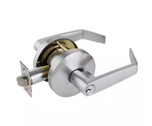 Heavy Duty Commercial Storeroom Lever Cylindrical Chassis ADA UL 3-Hour Fire ANSI Grade 2 Satin Chrome