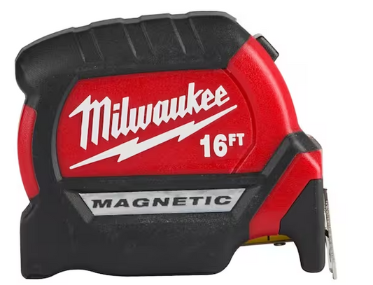 Milwaukee 16 ft. x 1-1/16 in. Compact Magnetic Tape Measure with 15 ft. Reach