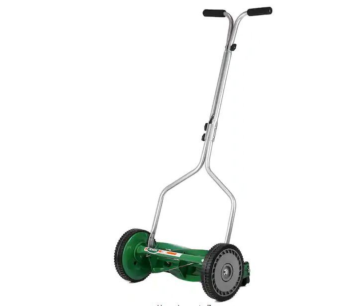 14 in. 5-Blade Manual Walk Behind Push Reel Lawn Mower