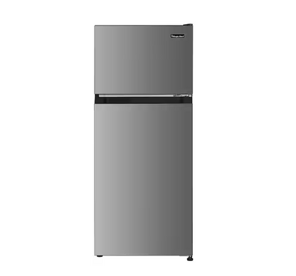 Magic Chef 18.5 in. W, 4.5 cu. ft. 2-Door Mini Refrigerator, with Freezer in Platinum Steel