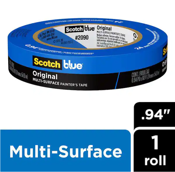 3M ScotchBlue 0.94 in. x 60 yds. Original Multi-Surface Painter's Tape