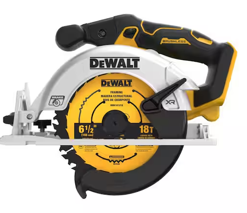 DEWALT 20V MAX Cordless Brushless 6-1/2 in. Sidewinder Style Circular Saw (Tool Only)