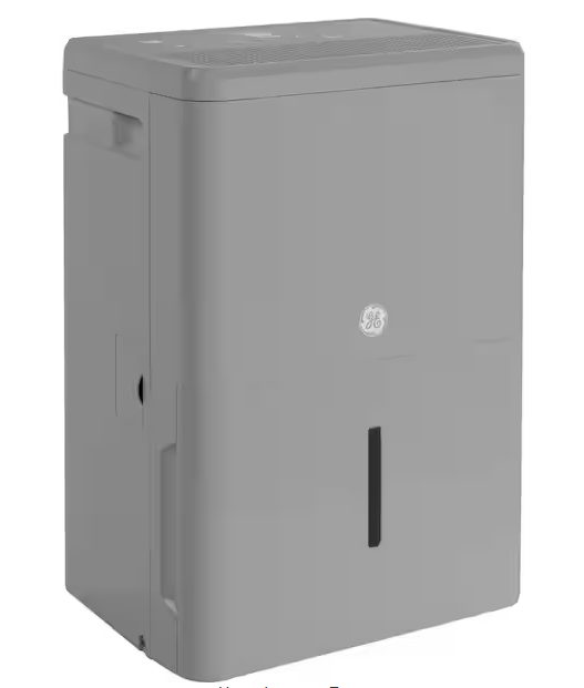 GE 50-Pints for Wet Rooms Up To 4500 sq. ft. Residential Dehumidifier with Bucket in Gray Wi-Fi, ENERGY STAR