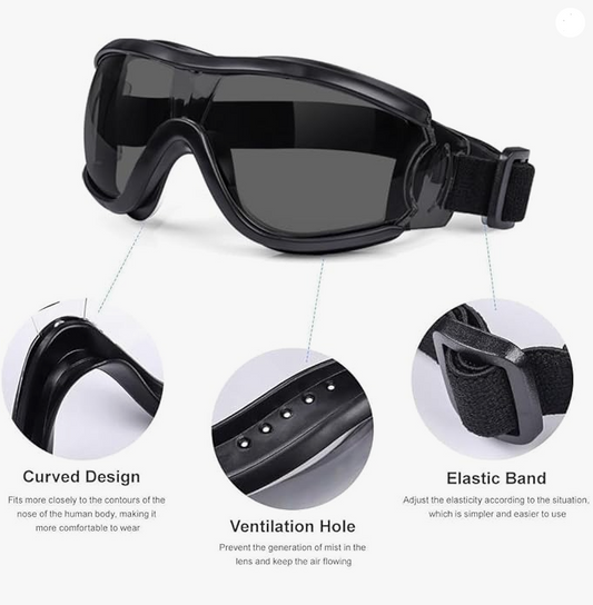 Kids Safety Goggles, Toddler Safety Glasses With UV Anti-Fog, Tinted Lens