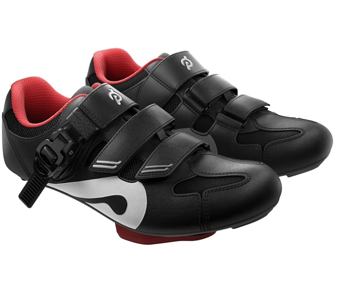 Peloton Unisex Adult Cycling Shoe, Black, Red, 13 Women/11 Men US