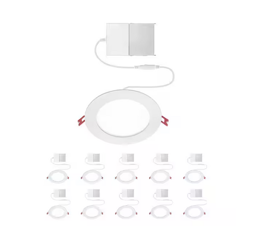 Value Series 6 in LED Slim Canless - White - (10-Pack)
