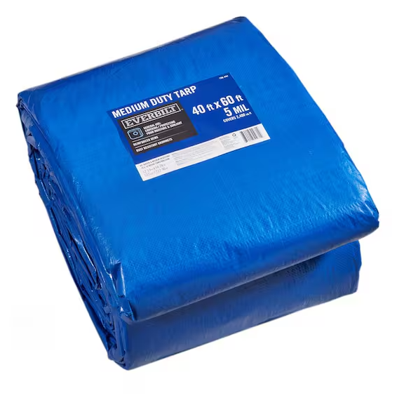 Everbilt 40 ft. x 60 ft. General Purpose Blue Tarp