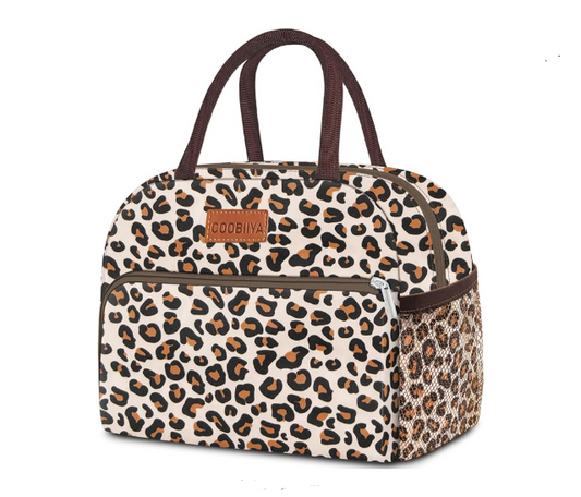 Coobiiya Lunch box for Women, Lunch Bags leopard