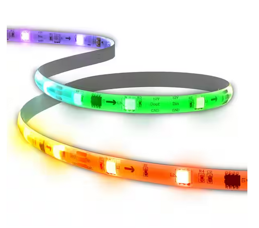 Wyze Light Strip 32.8ft Smart Plug-In Color-Changing LED Strip Light with 16 Million Colors RGB and App Control