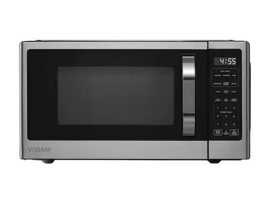 Vissani 1.1 cu. ft. Countertop Microwave in Fingerprint Resistant Stainless Steel