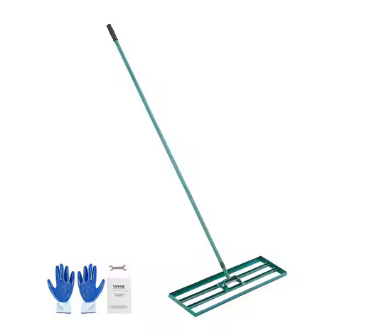 Lawn Leveling Rake 36 in. x 10 in. Level Lawn Tool Heavy-duty Lawn Leveler with 78 in. Steel Extended Handle Rake Suit