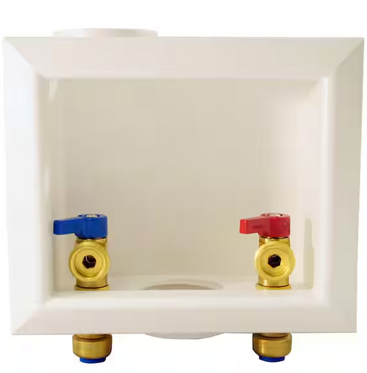 Tectite 1/2 in. Brass Push-to-Connect x 3/4 in. Male Hose Thread Washing Machine Outlet Box