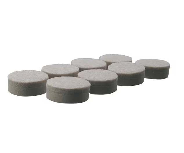 Everbilt 1 in. Beige Round Felt Heavy Duty Self-Leveling Adhesive Furniture Pads (8-Pack)