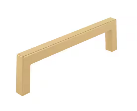 Richelieu Hardware Lambton Collection 5-1/16 in. (128 mm) Modern Aurum Brushed Gold Rectangular Cabinet Bar Pull